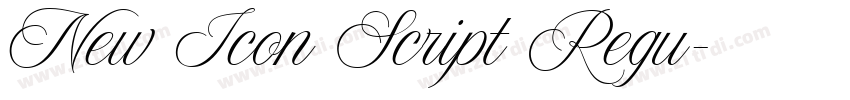 New Icon Script Regu字体转换 New Icon Script Regu字体转换